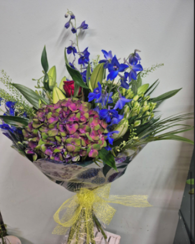 Garden style bouquet - that just picked look created with a stunning collection of seasonal flowers